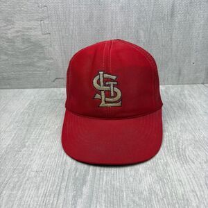 Vintage 80s St. Louis Cardinals Hat Cap Snap Back‎ Red Trucker MLB Baseball M/L